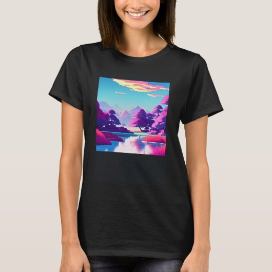 Synthwave outrun retrowave futuresynth sci 10 T-Shirt (Vorderseite)