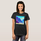 Synthwave-Outrun Retrowave-futuresynth sci 12 T-Shirt (Vorne ganz)