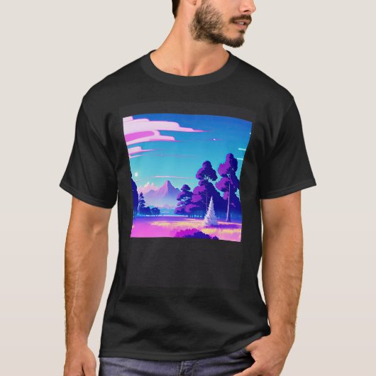 Synthwave-Outrun Retrowave-futuresynth sci 13 T-Shirt (Vorderseite)