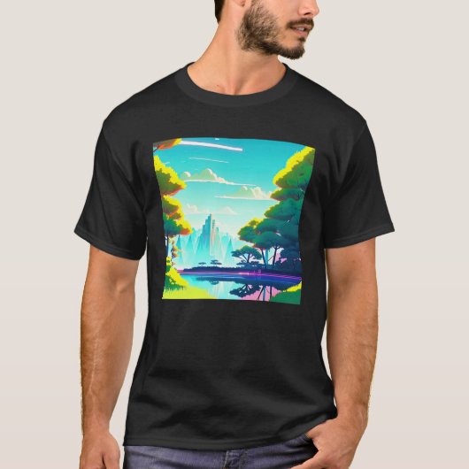 Synthwave-Outrun Retrowave-futuresynth sci, 21 T-Shirt (Vorderseite)