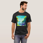 Synthwave-Outrun Retrowave-futuresynth sci, 21 T-Shirt (Vorne ganz)