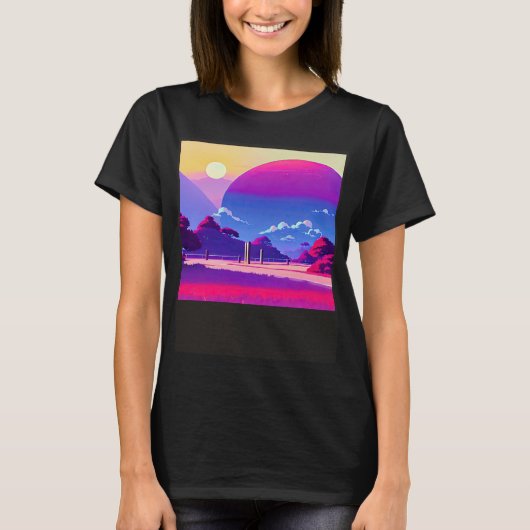 Synthwave-Outrun Retrowave-futuresynth sci, 23 T-Shirt (Vorderseite)