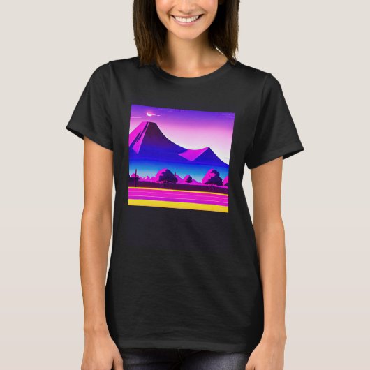 Synthwave-Outrun Retrowave-futuresynth sci 28 T-Shirt (Vorderseite)