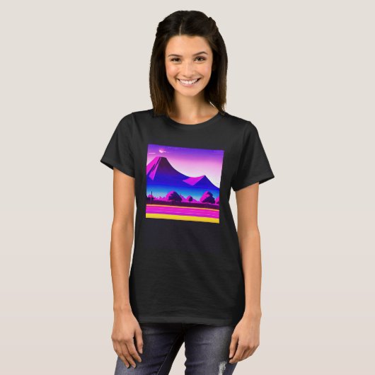 Synthwave-Outrun Retrowave-futuresynth sci 28 T-Shirt (Vorne ganz)