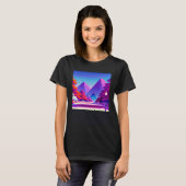 Synthwave outrun retrowave futuresynth sci fi  14 T-Shirt (Vorne ganz)