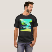 Synthwave outrun retrowave futuresynth sci fi 16 T-Shirt (Vorne ganz)