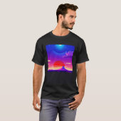 Synthwave outrun retrowave futuresynth sci fi 30 T-Shirt (Vorne ganz)