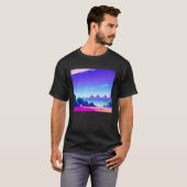 Synthwave outrun retrowave futuresynth sci fi 47 T-Shirt (Vorne ganz)