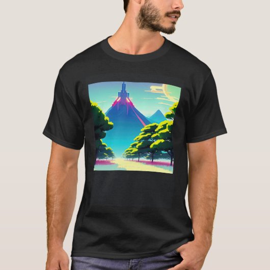 Synthwave outrun retrowave futuresynth sci fi 73 T-Shirt (Vorderseite)
