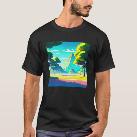 Synthwave outrun retrowave futuresynth sci fi 74 T-Shirt (Vorderseite)