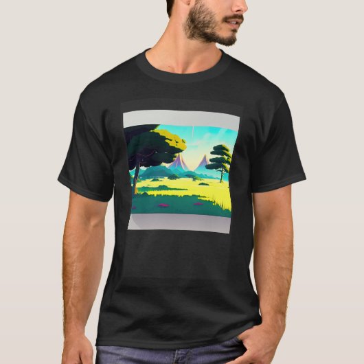 Synthwave outrun retrowave futuresynth sci fi 77 T-Shirt (Vorderseite)