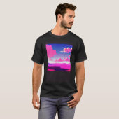 Synthwave outrun retrowave futuresynth sci fi 7 T-Shirt (Vorne ganz)