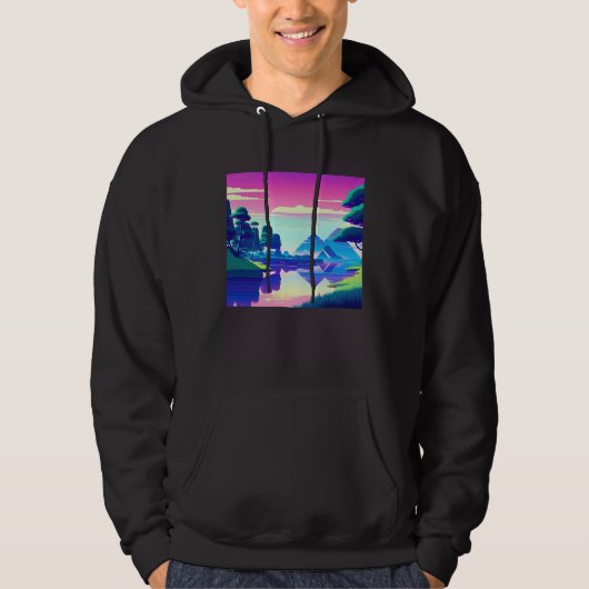 Synthwave outrun retrowave futuresynth sci fi  81 hoodie (Vorderseite)