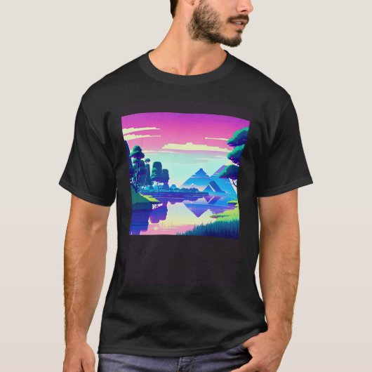 Synthwave outrun retrowave futuresynth sci fi 81 T-Shirt (Vorderseite)
