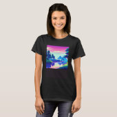 Synthwave outrun retrowave futuresynth sci fi 81 T-Shirt (Vorne ganz)