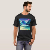 Synthwave outrun retrowave futuresynth sci fi  82 T-Shirt (Vorne ganz)