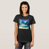 Synthwave outrun retrowave futuresynth sci fi 82 T-Shirt (Vorne ganz)