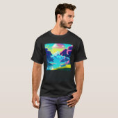 Synthwave outrun retrowave futuresynth sci fi 84 T-Shirt (Vorne ganz)