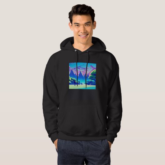 Synthwave outrun retrowave futuresynth sci fi  89 hoodie (Vorne ganz)