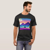 Synthwave outrun retrowave futuresynth sci fi T-Shirt (Vorne ganz)