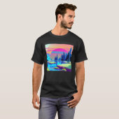 Synthwave Outrun Retrowave Futuresynth Science-Fic T-Shirt (Vorne ganz)