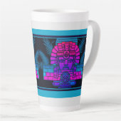 Synthwave-Pharao Milchtasse (Rechte Ecke)