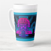 Synthwave-Pharao Milchtasse (Linke Ecke)