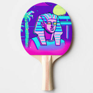 Synthwave-Pharao Tischtennis Schläger