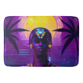 Synthwave Pharaoh Badematte (Vorderseite)