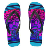 Synthwave Pharaoh Badesandalen (Fußbett)