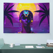 Synthwave Pharaoh Banner (Messe)
