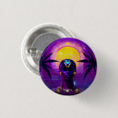 Synthwave Pharaoh Button (Vorne & Hinten)