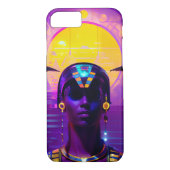 Synthwave Pharaoh Case-Mate iPhone Hülle (Rückseite)