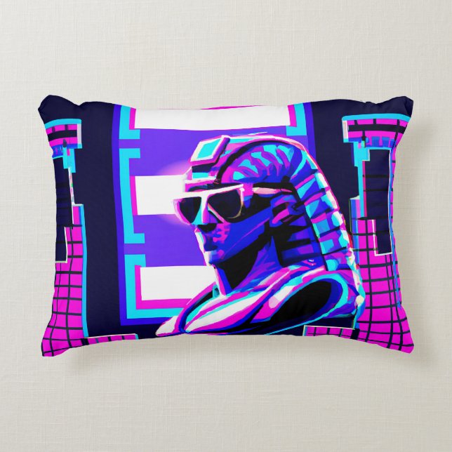 Synthwave Pharaoh Dekokissen (Vorderseite)