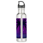 Synthwave Pharaoh Edelstahlflasche (Rückseite)