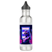 Synthwave Pharaoh Edelstahlflasche (Links)
