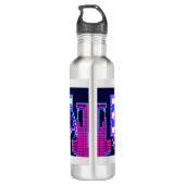 Synthwave Pharaoh Edelstahlflasche (Rückseite)