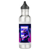 Synthwave Pharaoh Edelstahlflasche (Rechts)