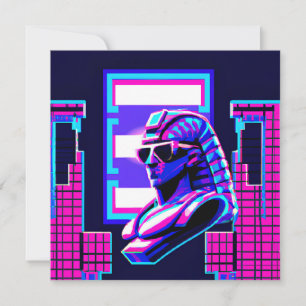 Synthwave Pharaoh Einladung