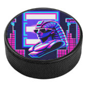 Synthwave Pharaoh Eishockey Puck (3/4)