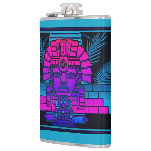 Synthwave Pharaoh Flachmann (Links)