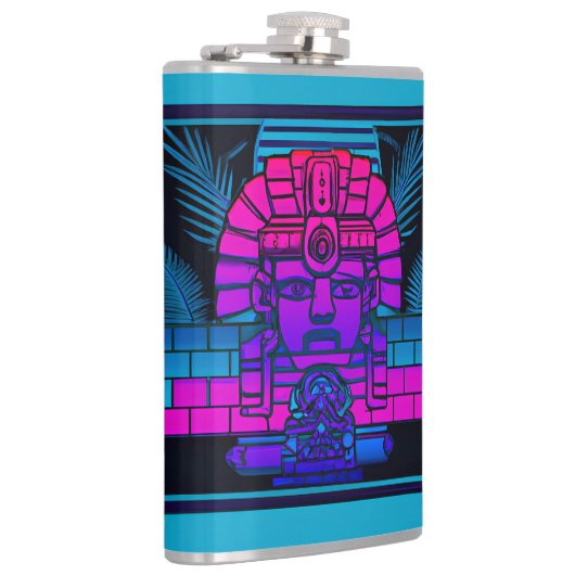 Synthwave Pharaoh Flachmann (Rechts)