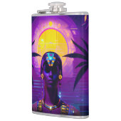 Synthwave Pharaoh Flachmann (Links)