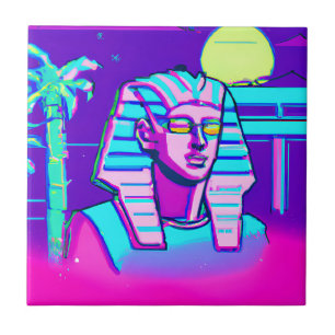 Synthwave Pharaoh Fliese