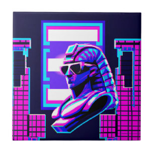 Synthwave Pharaoh Fliese