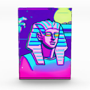 Synthwave Pharaoh Fotoblock