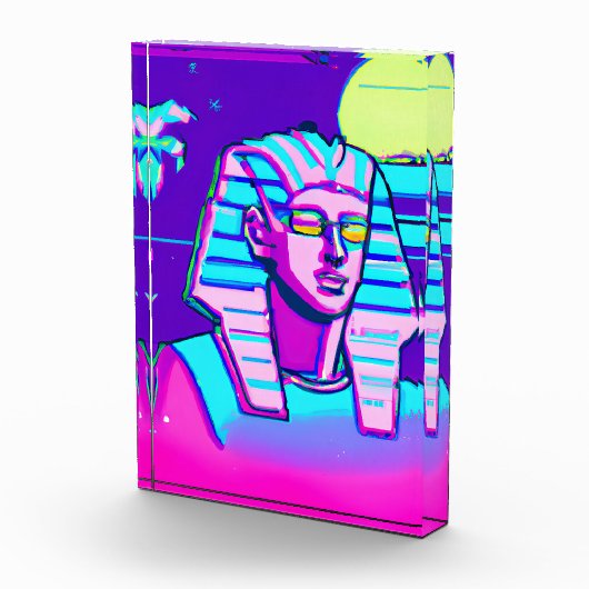 Synthwave Pharaoh Fotoblock (Rechts)