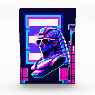 Synthwave Pharaoh Fotoblock