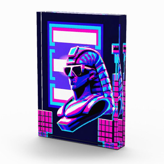 Synthwave Pharaoh Fotoblock (Rechts)