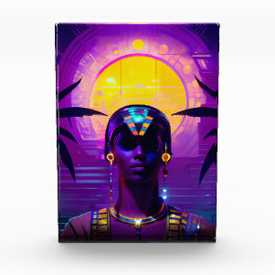 Synthwave Pharaoh Fotoblock